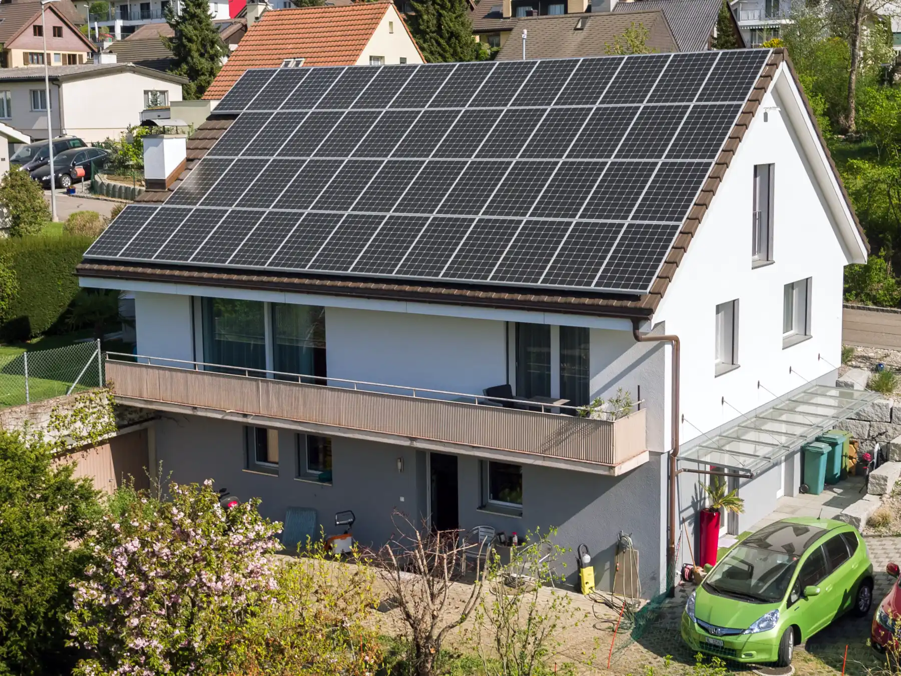 Aufdach Solarinstallation